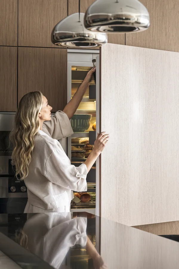Gaggenau built-in refrigerator luxury kitchen design Las Vegas, Fabiola Avelino Interiors