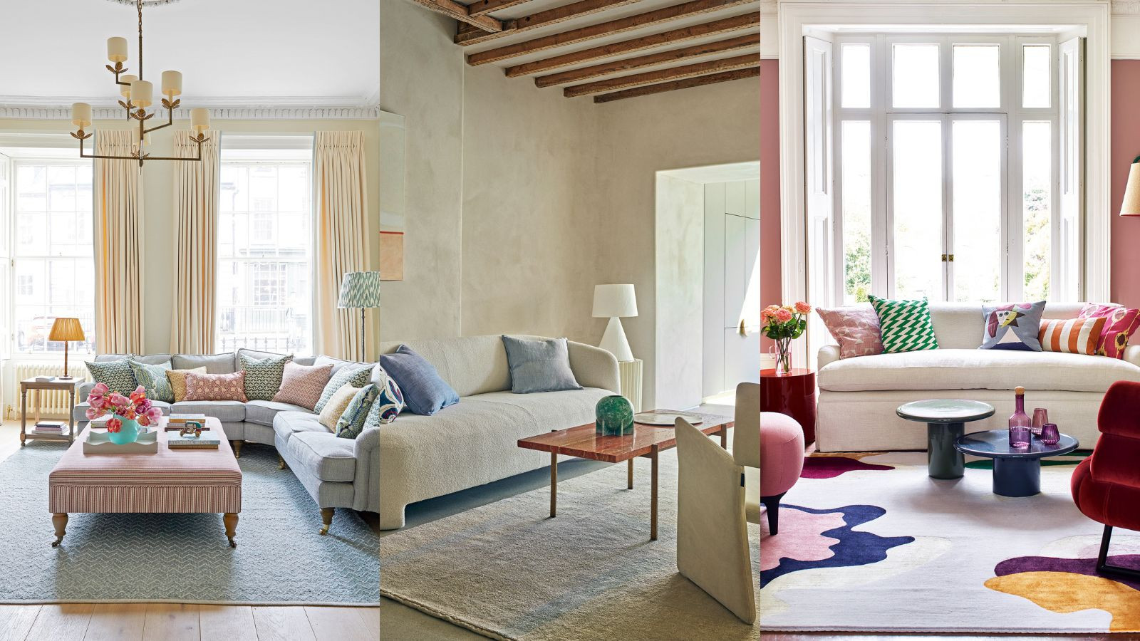 Eclectic Living Room with Layered Patterns and Cohesive Color Palette Eclectic living room with layered patterns, colorful textiles, and mixed furnishings creating a cohesive and visually connected space.